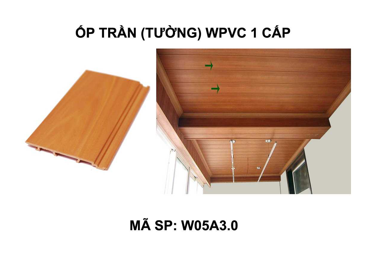 go nhua sinh thai op tuong tran Wpvc loai 1 cap ud