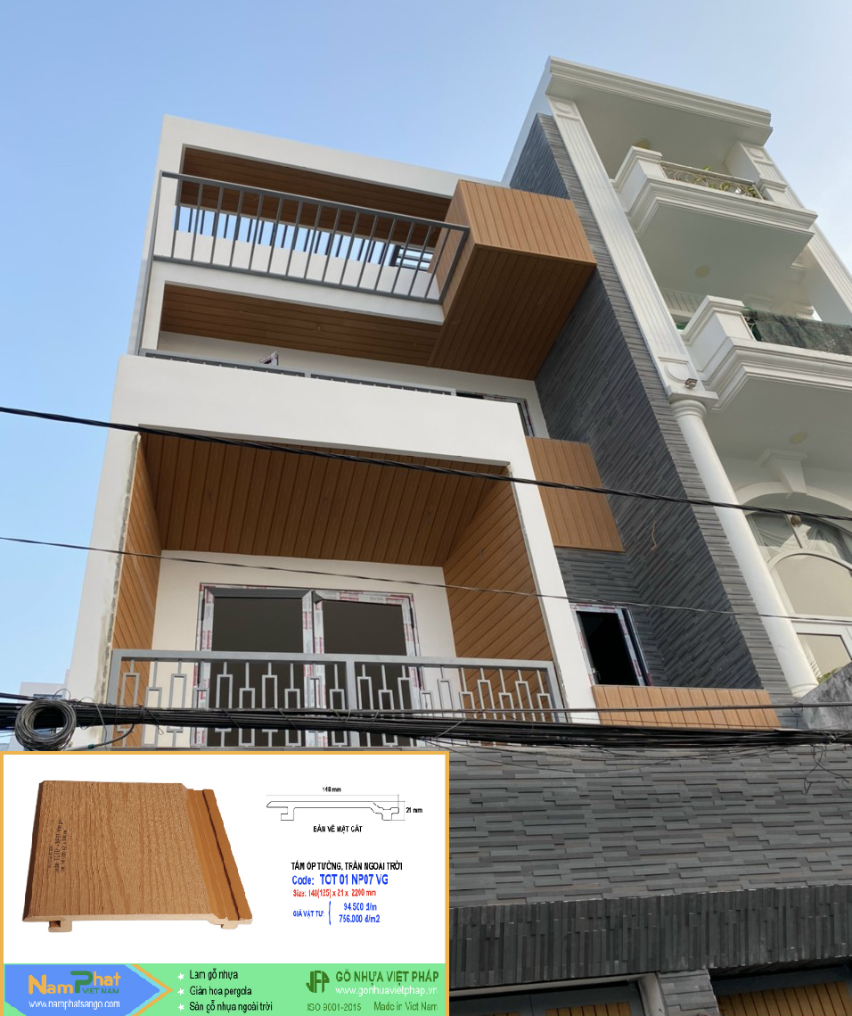 thi công tấm ốp tường ngoài trời TOT01