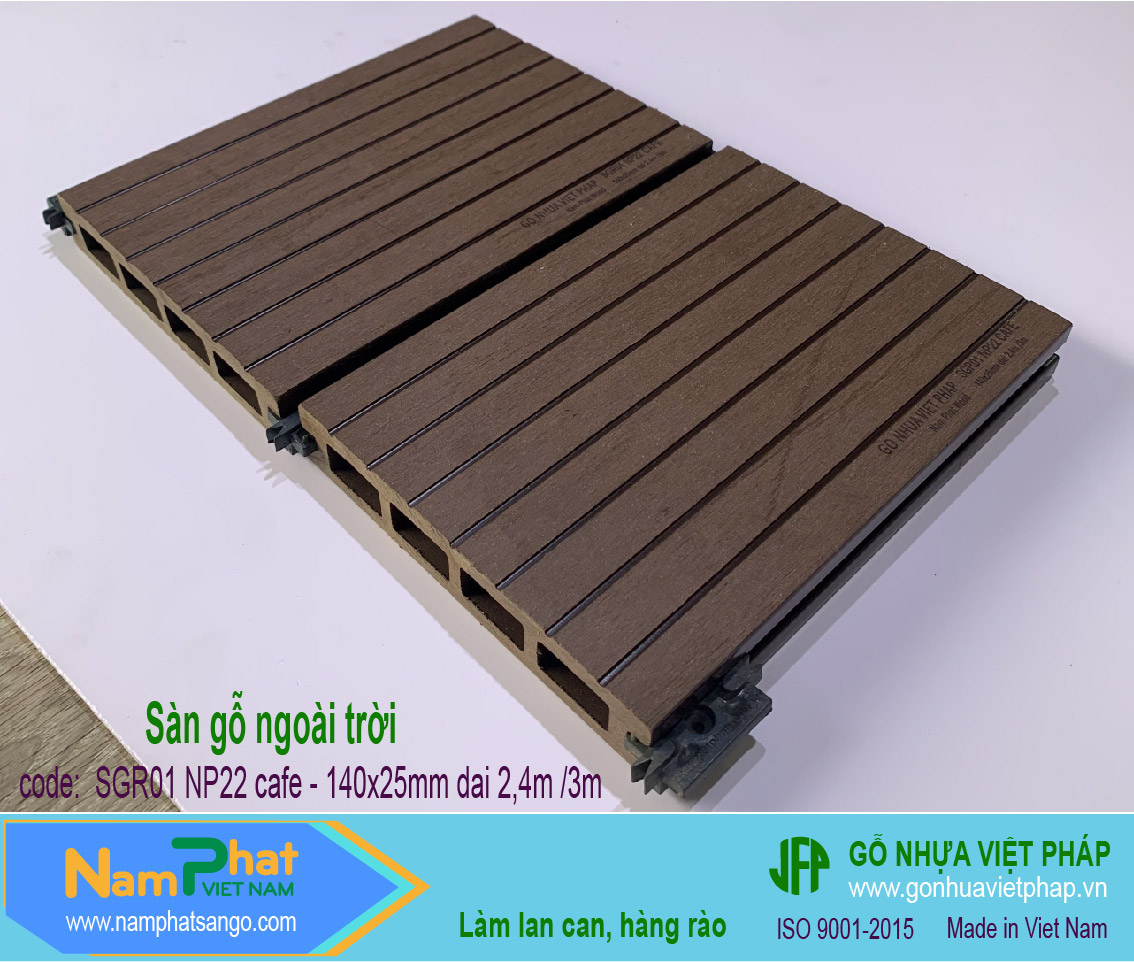 SGR01 NP22 coffee 140x25mm san go ngoai troi