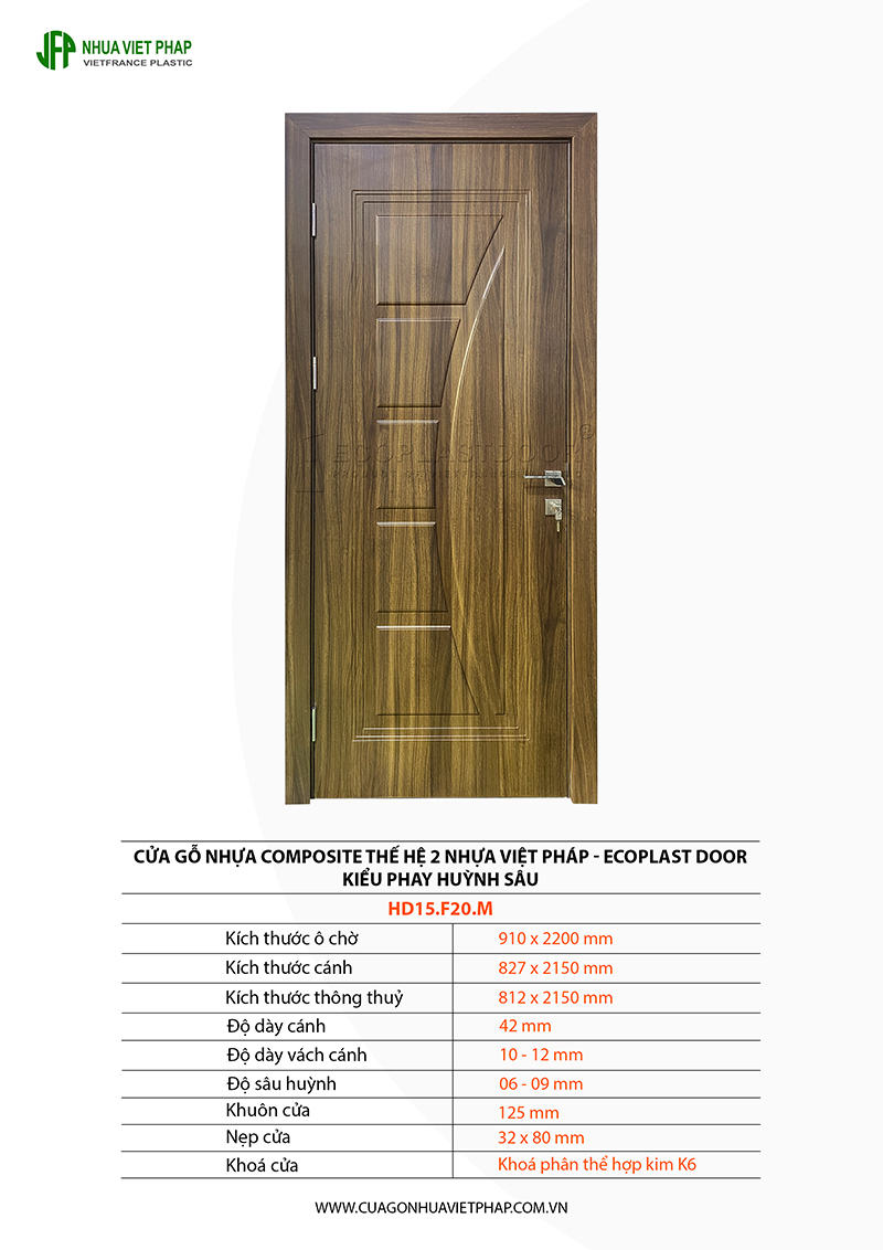 HD15F20 thông số kỹ thuật cửa phay huỳnh sâu