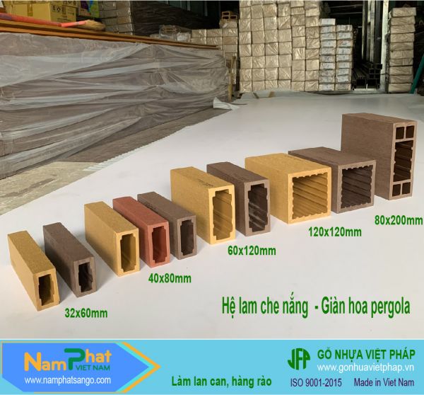 THANH LAM GỖ NHỰA NGOÀI TRỜI 32X60MM