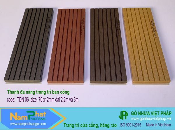 Thanh đa năng TDN06 gỗ nhựa VIỆT PHÁP